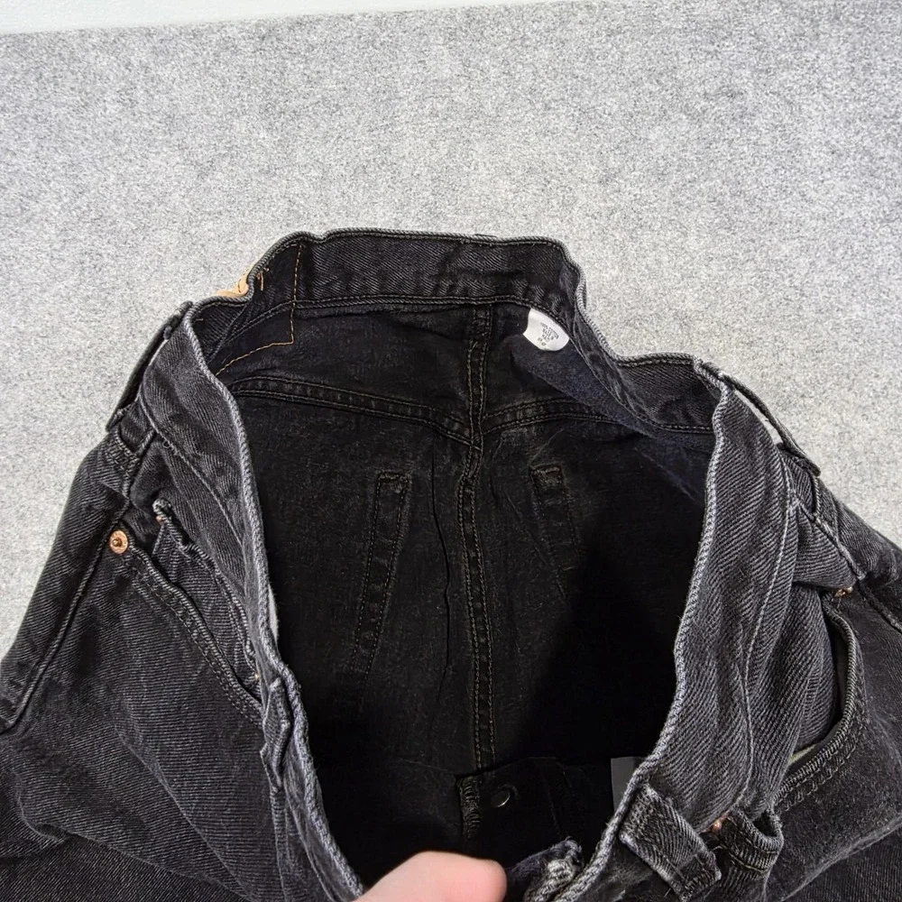 Levis 501 XX Jeans Mens 34x30 Black Button Fly Straight Leg Dark Denim Pants
